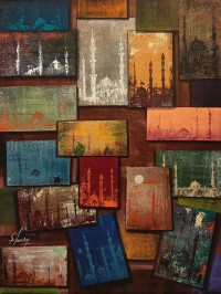 S. A. Noory, 18 x 24 Inch, Acrylic on Canvas, Cityscape Painting, AC-SAN-236 S. A. Noory, 18 x 24 Inch, Acrylic on Canvas, Cityscape Painting, AC-SAN-236